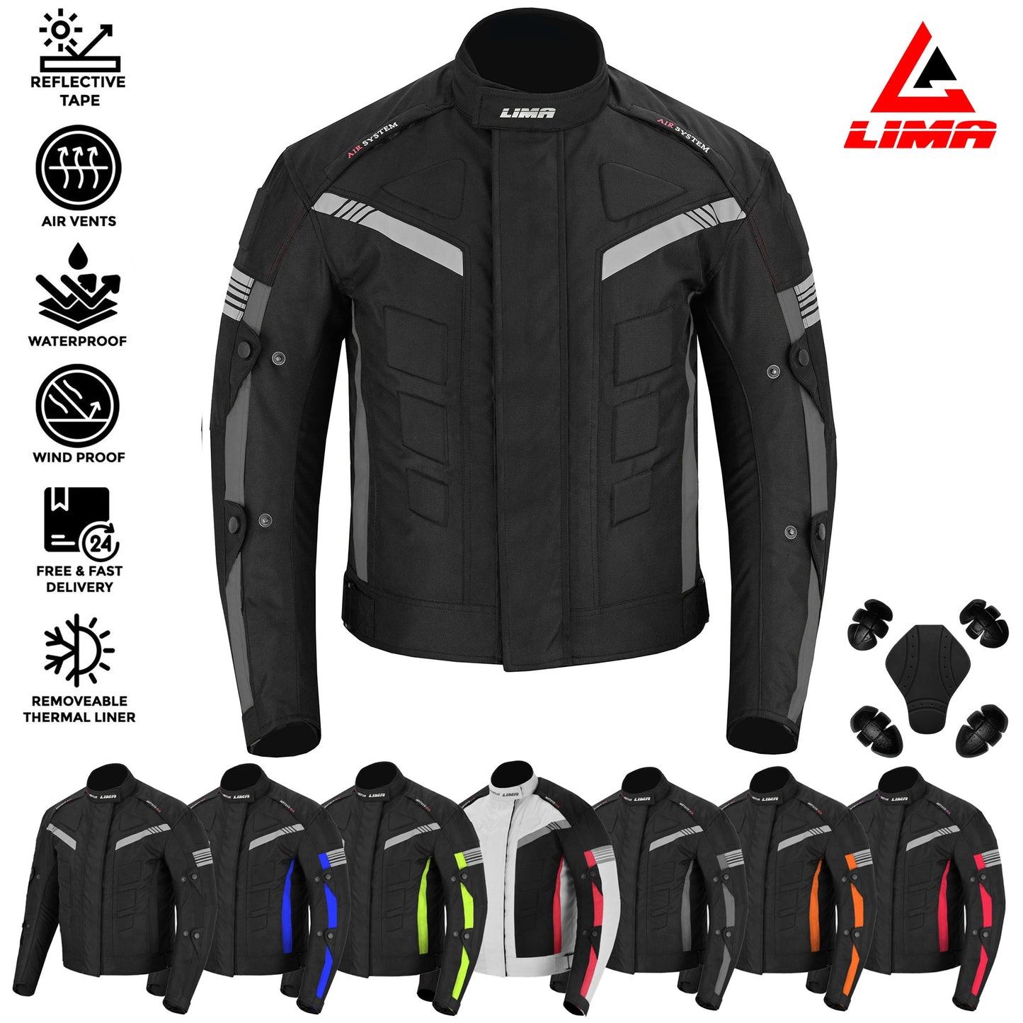 Sand Mens Motorcycle Waterproof Cordura Textile Jacket Motorbike CE2 Approved Armours (Copy)