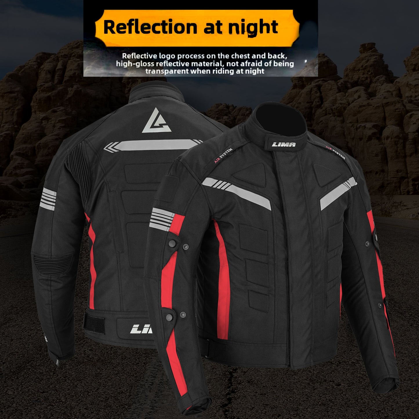 Red Mens Motorcycle Waterproof Cordura Textile Jacket Motorbike CE2 Approved Armours