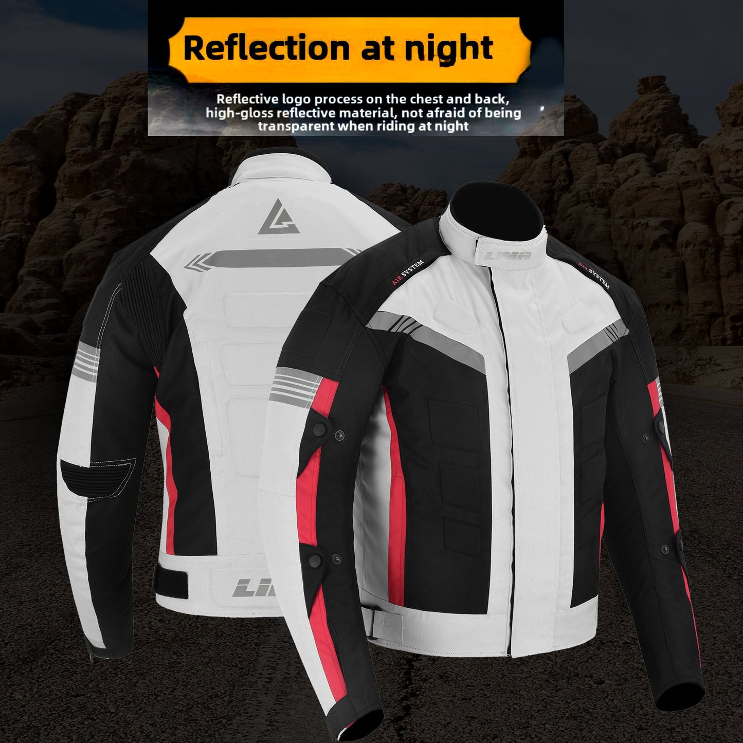 Silver Mens Motorcycle Waterproof Cordura Textile Jacket Motorbike CE2 Approved Armours