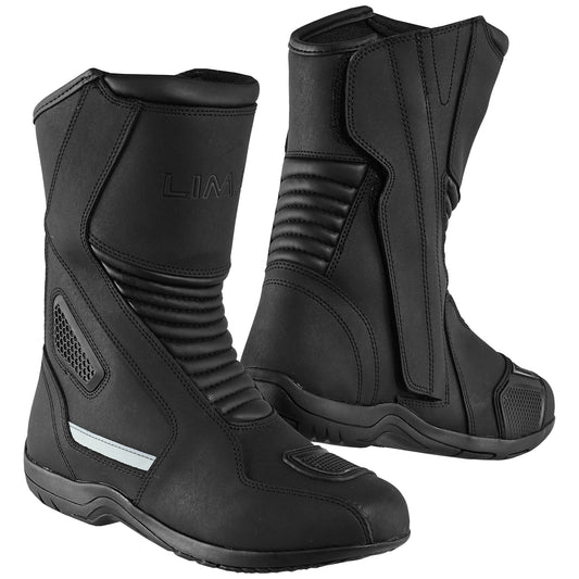 Mens Waterproof Leather Touring Boots Motorbike Motorcycle Riding Armoured Shoes