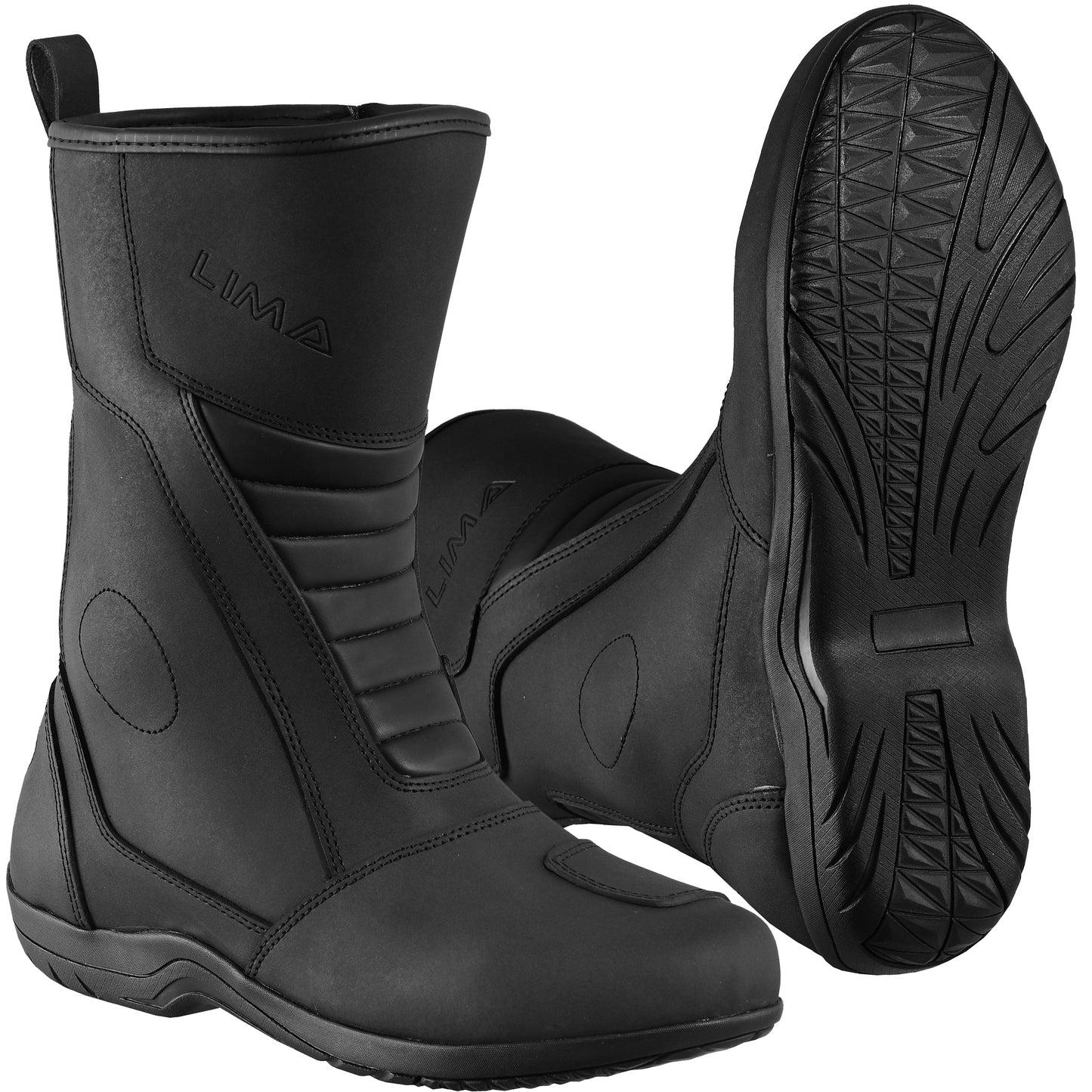 Mens Waterproof Leather Touring Boots Motorbike Motorcycle Riding Armoured Shoes ZEST