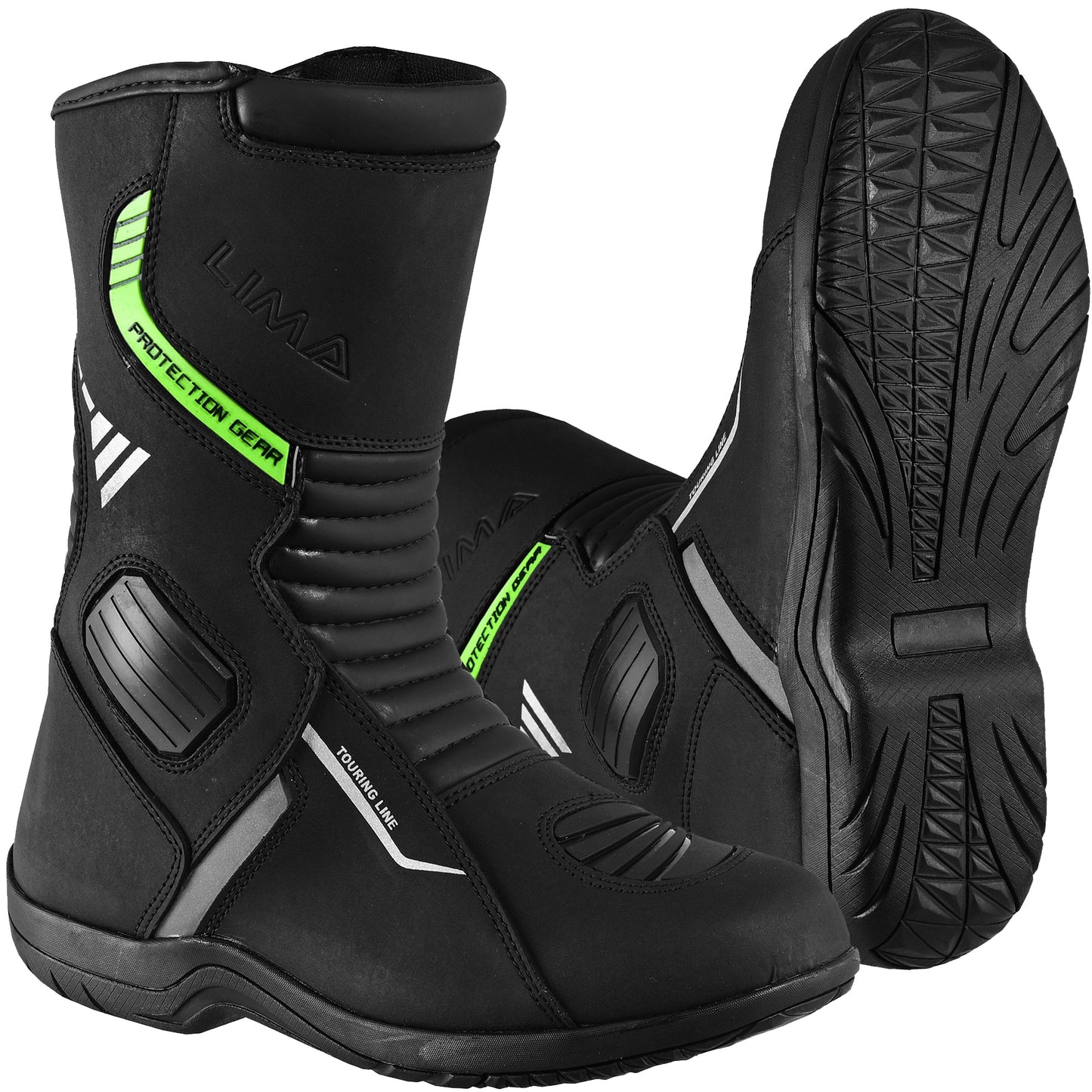 Mens Waterproof Leather Touring Boots Motorbike Motorcycle Riding Armoured Shoes ROARAR