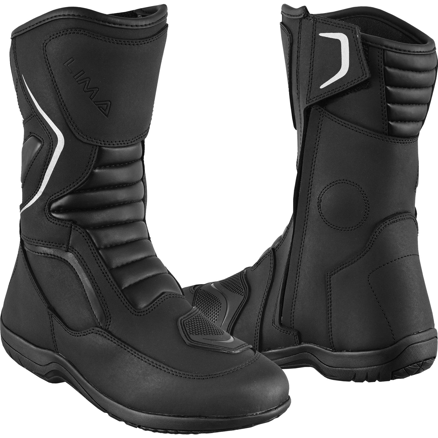 Mens Waterproof Leather Touring Boots Motorbike Motorcycle Riding Armoured Shoes Merge