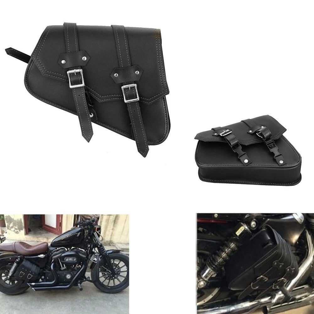 MOTORBIKE SADDLE BAGS MOTORCYCLE PANNIERS WATERPROOF LUGGAGE TOOL UNIVERSAL BAG MODLE BLACK 061