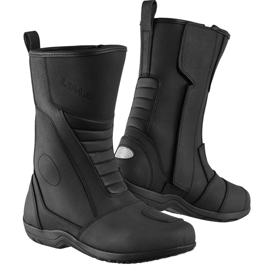 Mens Waterproof Leather Touring Boots Motorbike Motorcycle Riding Armoured Shoes ZEST