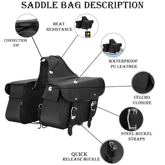 MOTORBIKE SADDLE BAGS MOTORCYCLE PANNIERS WATERPROOF LUGGAGE TOOL UNIVERSAL BAG MODLE 580