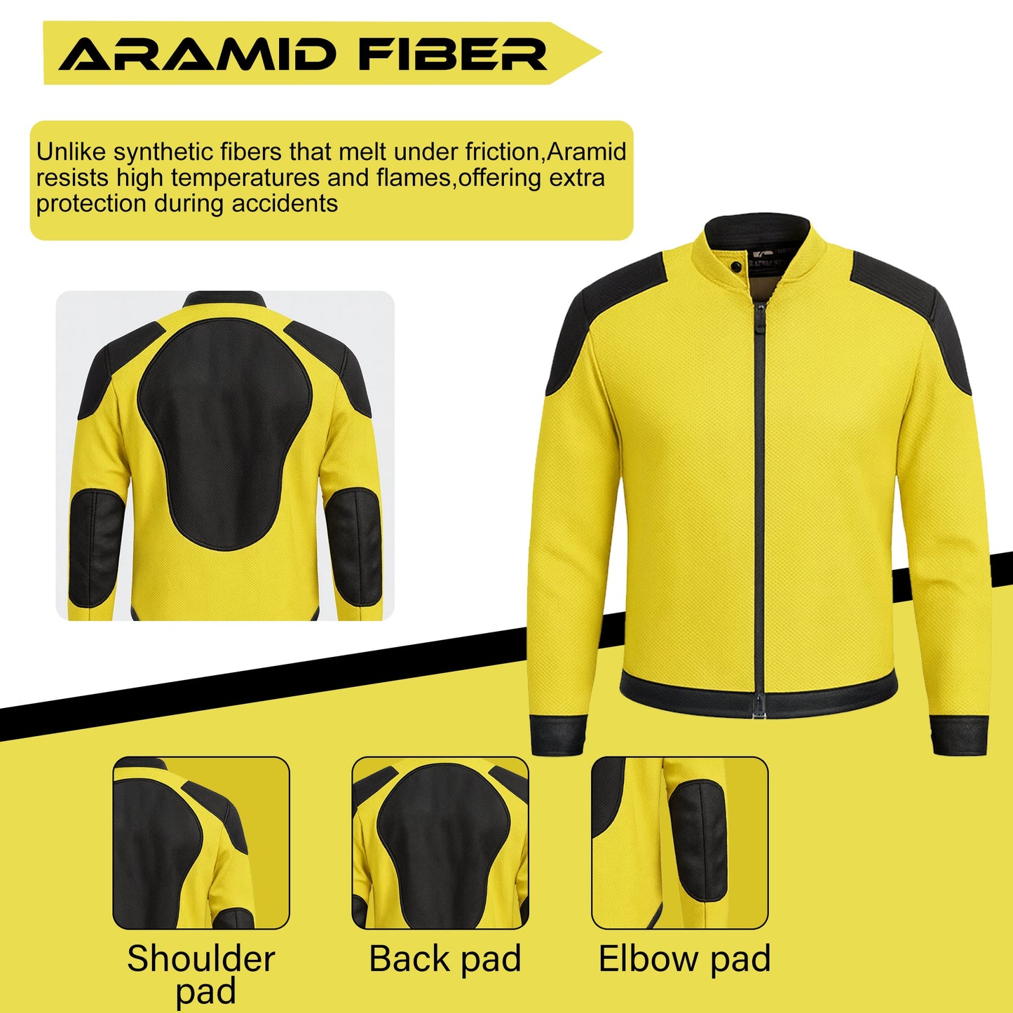 Mens Motorbike Shirt Jacket ARAMID Lined CE Approve Motorcycle Armour Protection