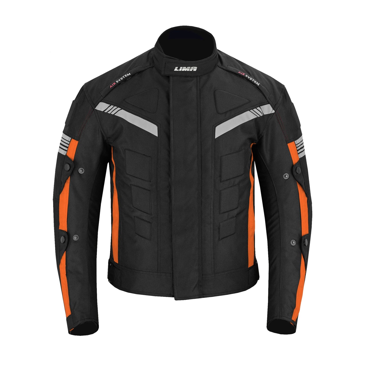 ORANGE Mens Motorcycle Waterproof Cordura Textile Jacket Motorbike CE2 Approved Armours