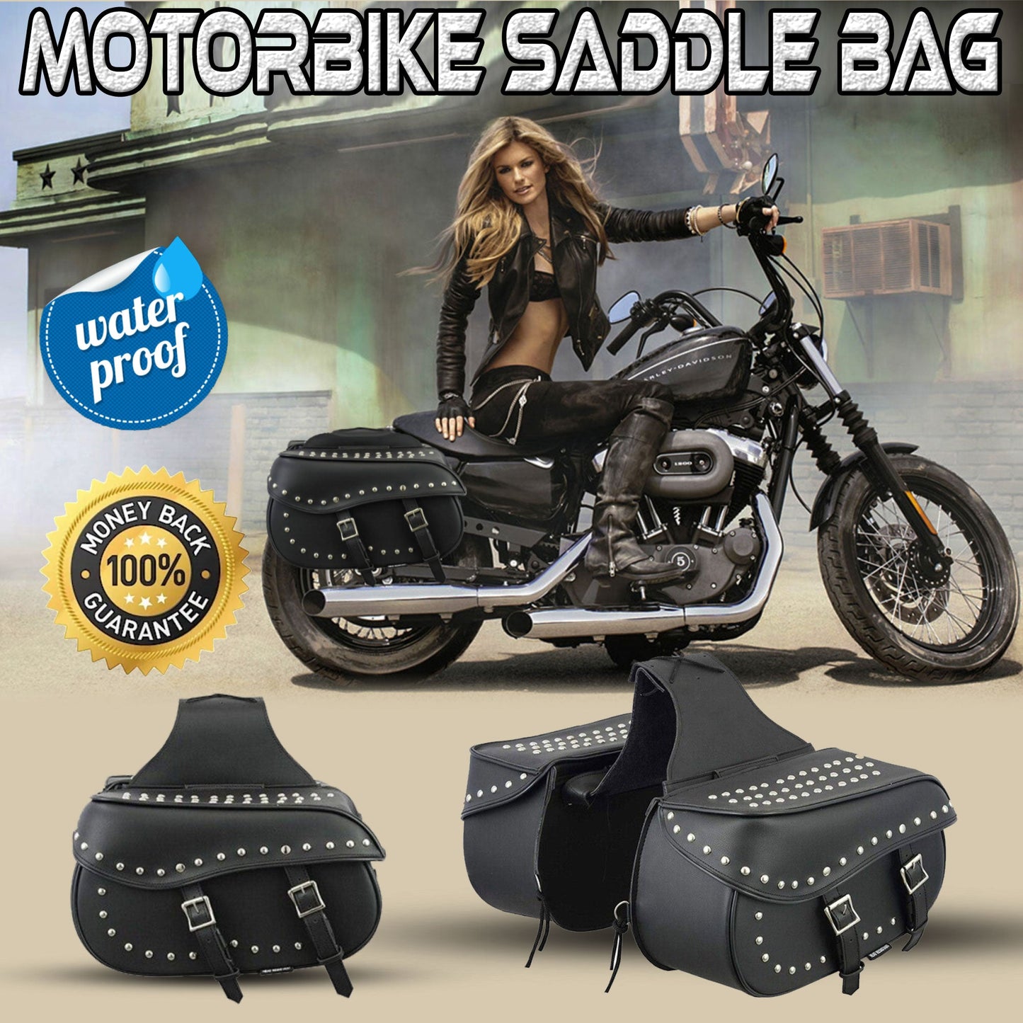 MOTORBIKE SADDLE BAGS MOTORCYCLE PANNIERS WATERPROOF LUGGAGE TOOL UNIVERSAL BAG MODLE 706
