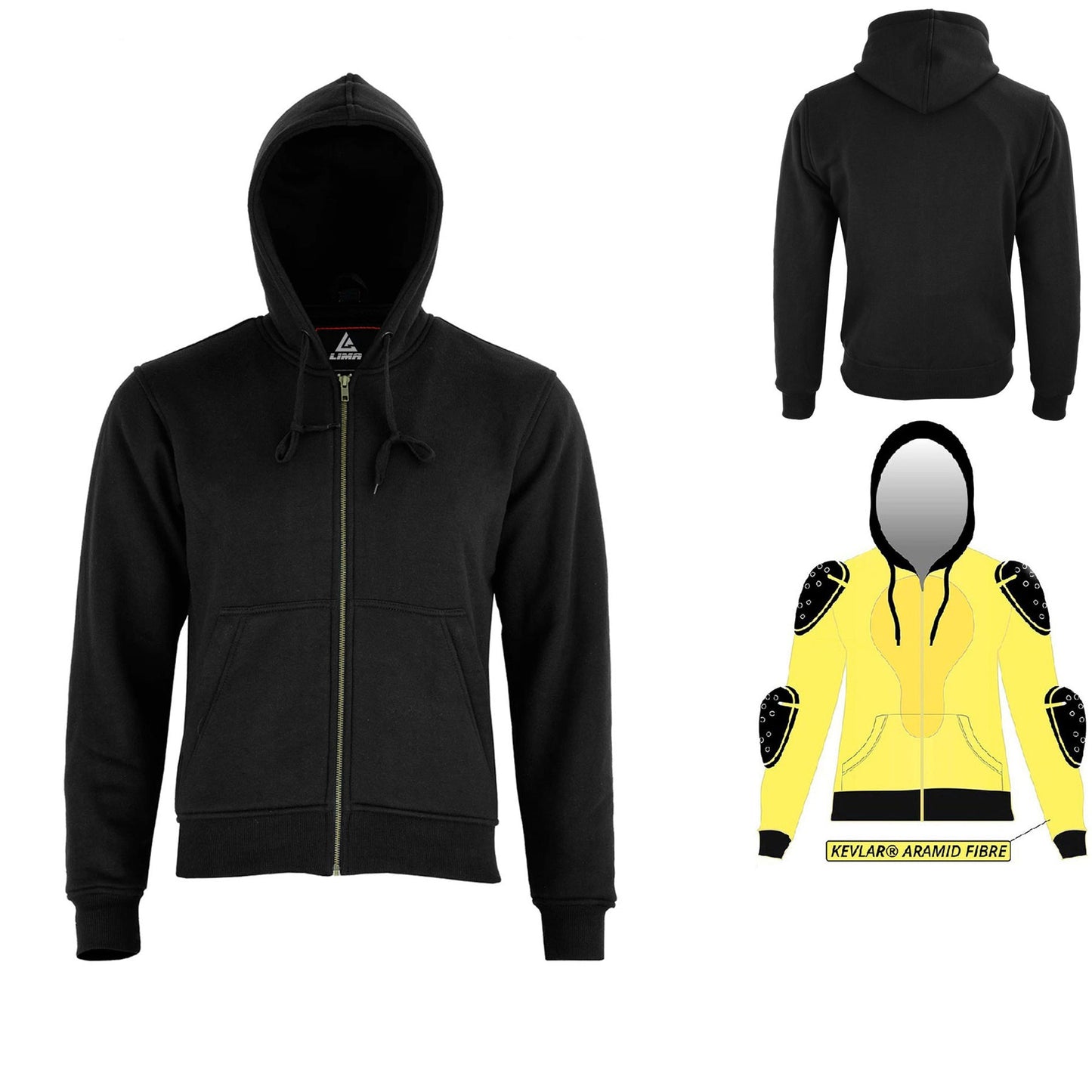 MEN SOFTSHELL MOTORCYCLE MOTORBIKE REMOVABLE CE ARMOUR JACKET WATERPROOF HOODIE