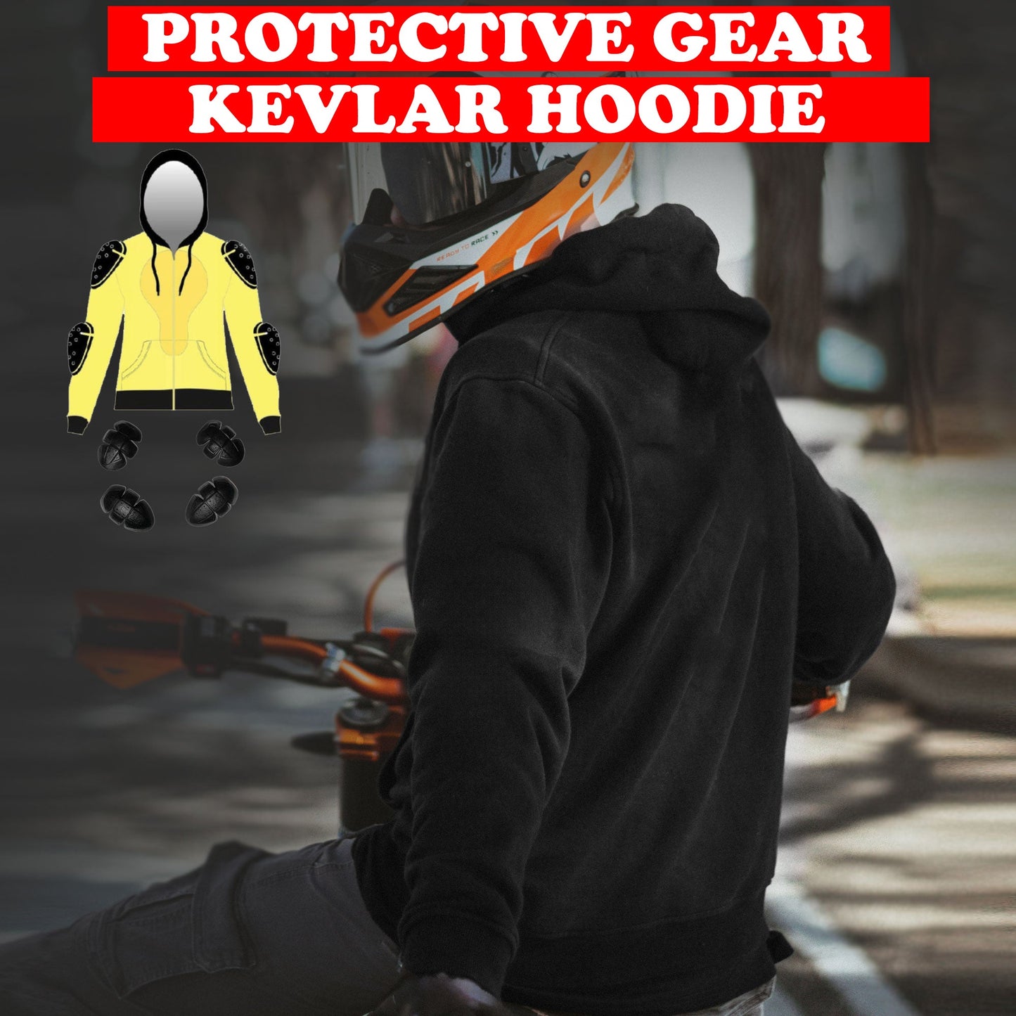 MEN SOFTSHELL MOTORCYCLE MOTORBIKE REMOVABLE CE ARMOUR JACKET WATERPROOF HOODIE